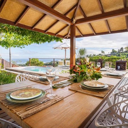 Villa Manuiti, Balinese Luxury Home - Private Swim Spa, Ocean View - Ofyr Bbq - Koi Pond 푸나우이아 외부 사진